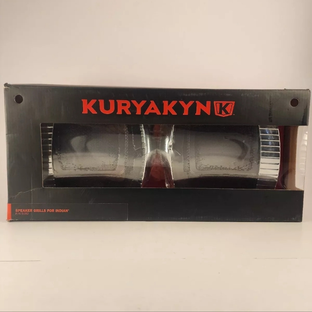 Kuryakyn Chrome Speaker Grills For Indian Motorcycles. 2017 and up. P/N 5182